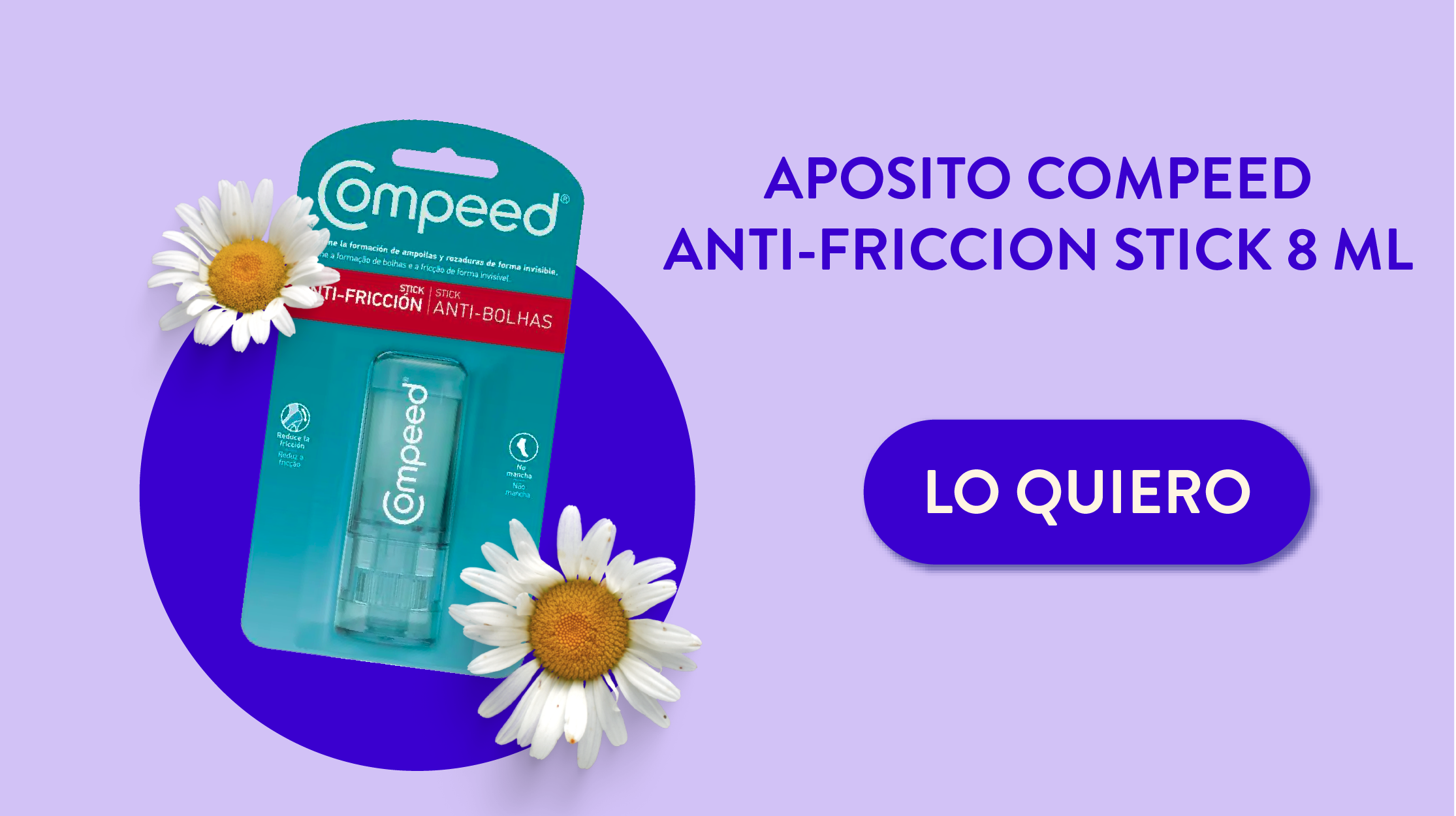 Aposito compeed anti-friccion stick 8 ml